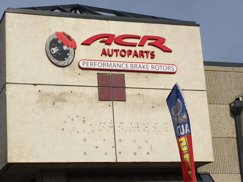 Exterior ACR Auto Parts sign in Riverside, California